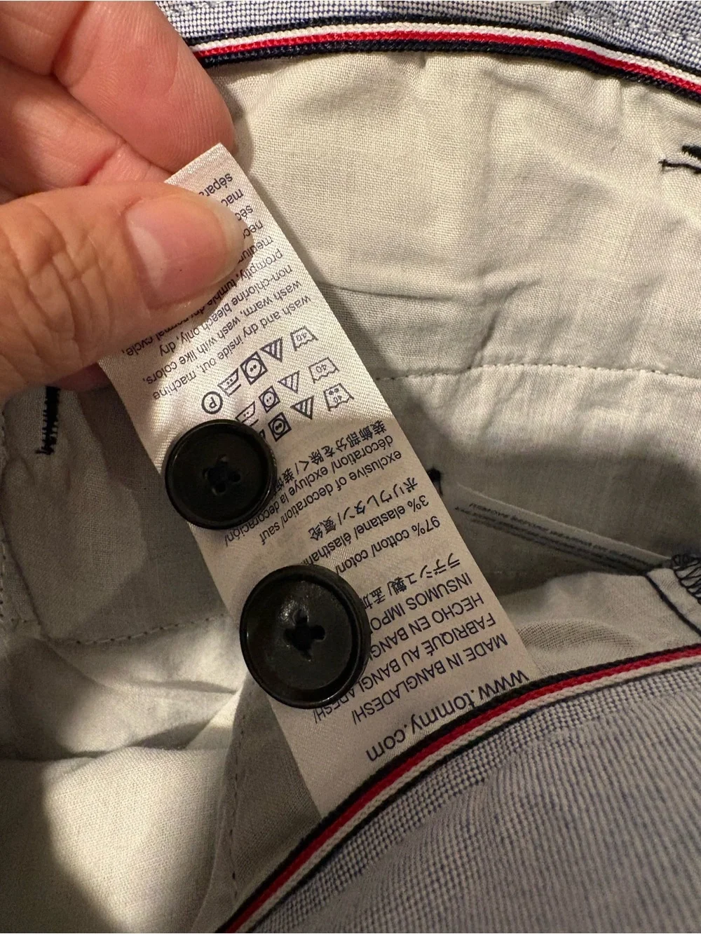 Tommy Hilfiger Men's Navy Blue Chino Pants